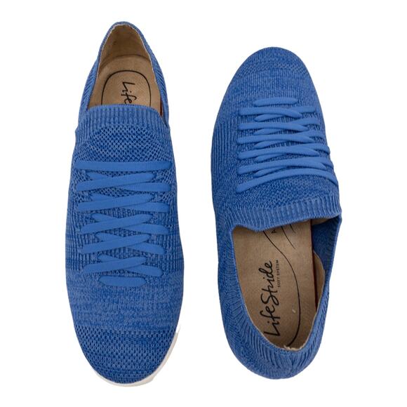 New LifeStride Women's Blue Knit Esme 2 Mesh Pull On Sneakers 8 - Picture 6 of 12